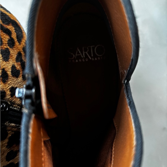Sarto by Franco Sarto Shellson Leopard Print actual Calf skin size 9.5 - Picture 11 of 13